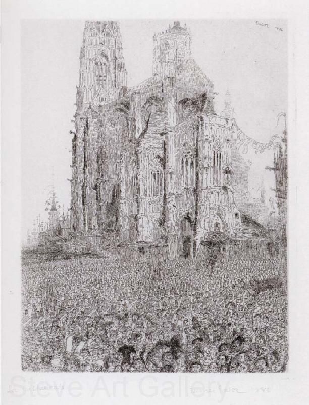 James Ensor The Cathedral Germany oil painting art